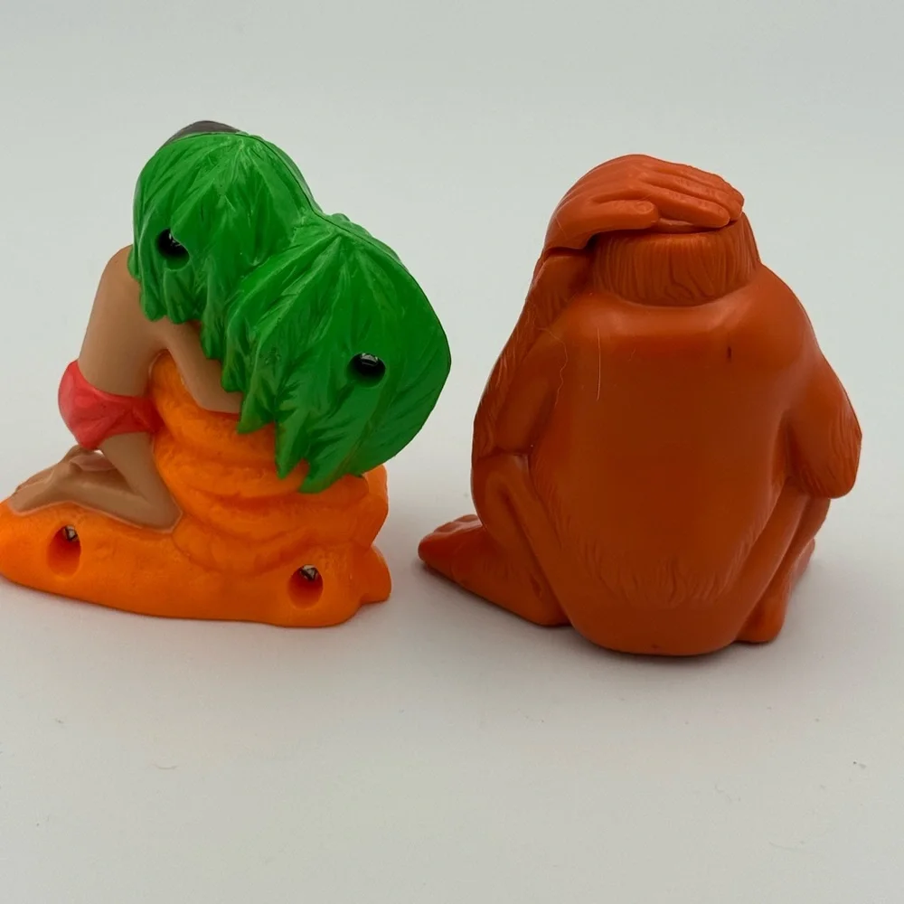 1990s Vintage Disney The Jungle Book Mowgli and King Louie McDonalds‎ Toys LOT